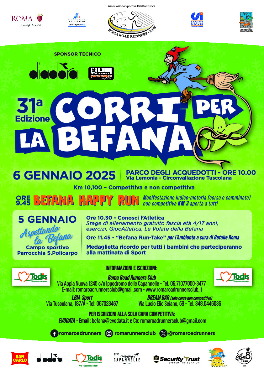 Corri per la Befana 2025